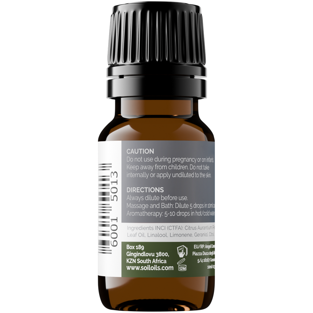 Organic Petitgrain Essential Oil (Citrus Aurantium) 10ml